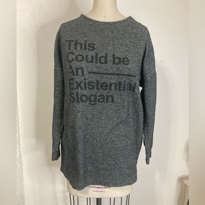 Existential fleece sweatshirt Zara